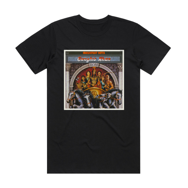 Dschinghis Khan Greatest Hits Album Cover T-Shirt Black