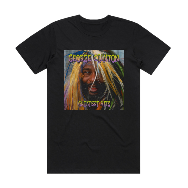 George Clinton Greatest Hits Album Cover T-Shirt Black