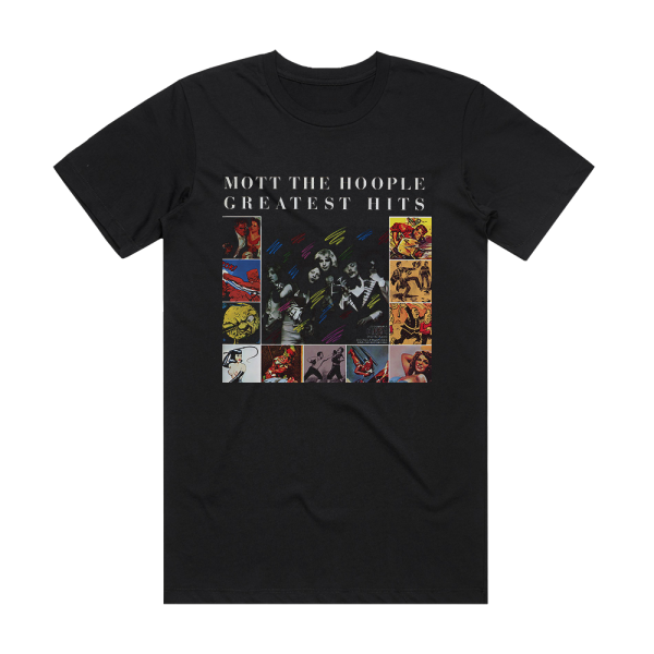 Mott the Hoople Greatest Hits Album Cover T-Shirt Black