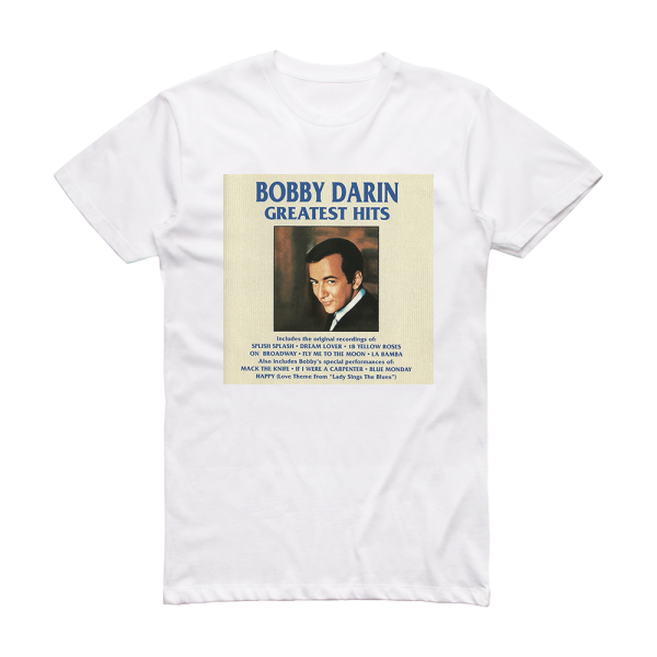 Bobby Darin Greatest Hits Album Cover T-Shirt White