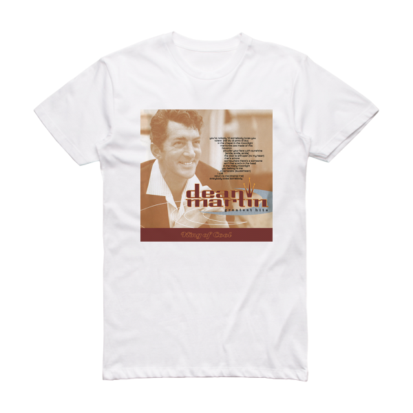 Dean Martin Greatest Hits Album Cover T-Shirt White