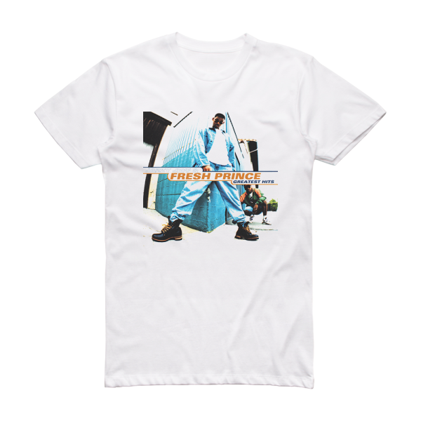 DJ Jazzy Jeff and The Fresh Prince Greatest Hits Album Cover T-Shirt White