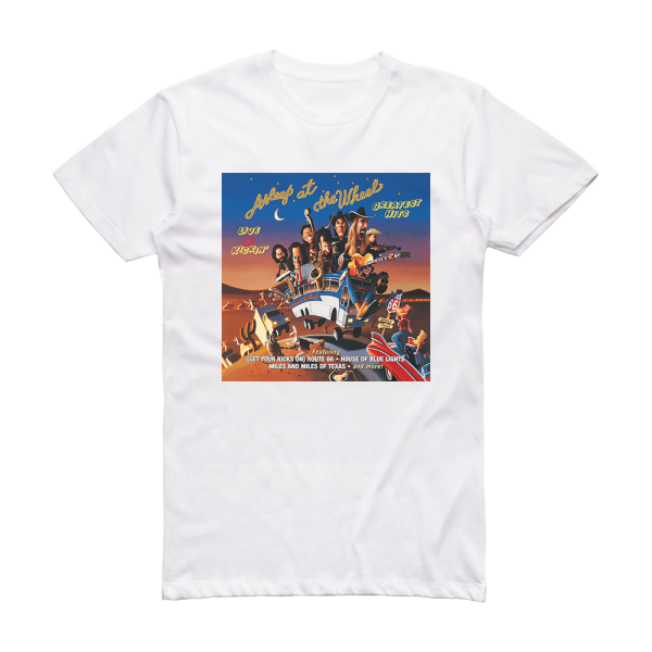Asleep at the Wheel Greatest Hits Live Kickin Album Cover T-Shirt White