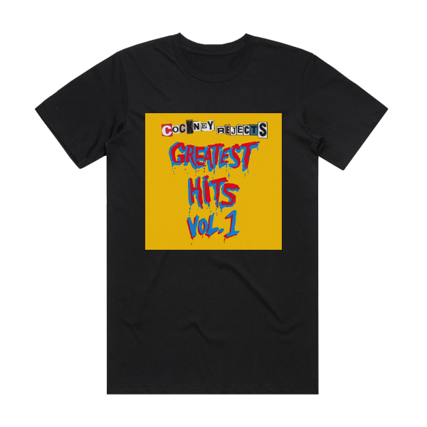 Cockney Rejects Greatest Hits Volume 1 Album Cover T-Shirt Black