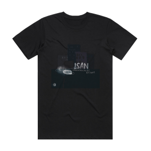 ISAN Greencracked Catgot Album Cover T-Shirt Black