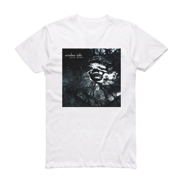October Tide Grey Dawn Album Cover T-Shirt White