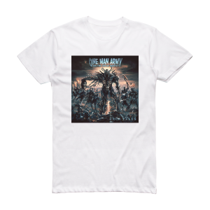 One Man Army and the Undead Quartet Grim Tales Album Cover T-Shirt White