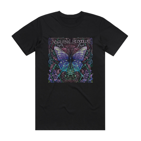 NOCTURNAL BLOODLUST Grimoire Album Cover T-Shirt Black