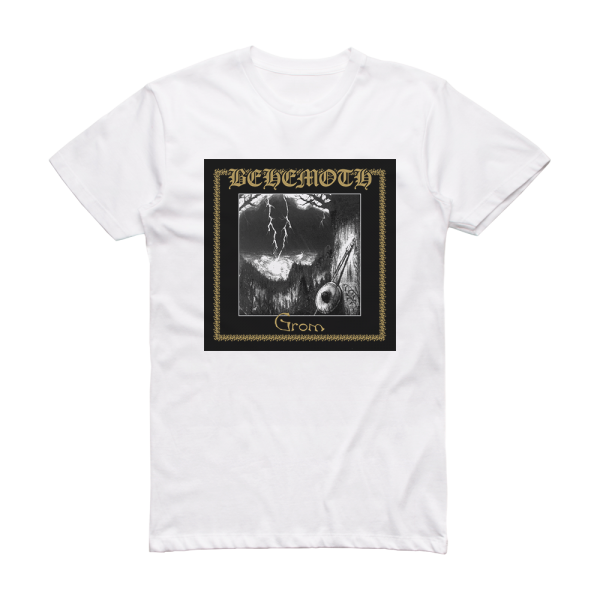 Behemoth Grom 1 Album Cover T-Shirt White