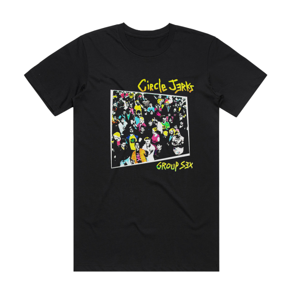 Circle Jerks Group Sex Album Cover T-Shirt Black