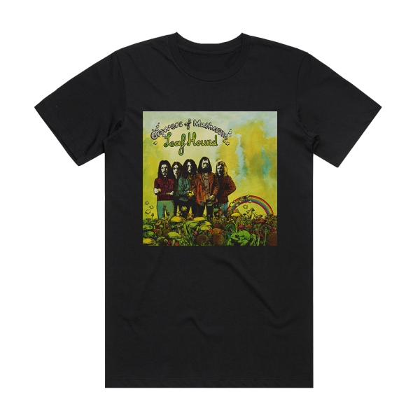 Leaf Hound Growers Of Mushroom Album Cover T-Shirt Black