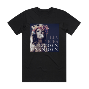 Lia Ices Grown Unknown Album Cover T-Shirt Black