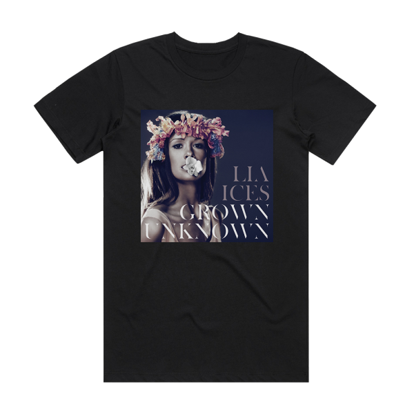 Lia Ices Grown Unknown Album Cover T-Shirt Black