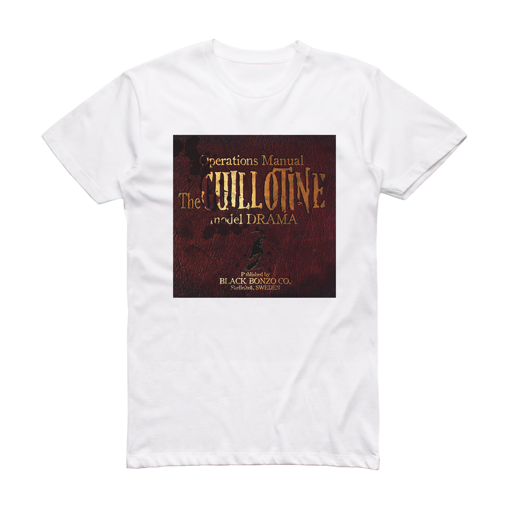 Black Bonzo Guillotine Drama 1 Album Cover T-Shirt White