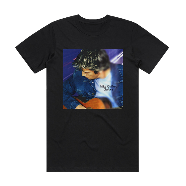 Mike Oldfield Guitars Album Cover T-Shirt Black