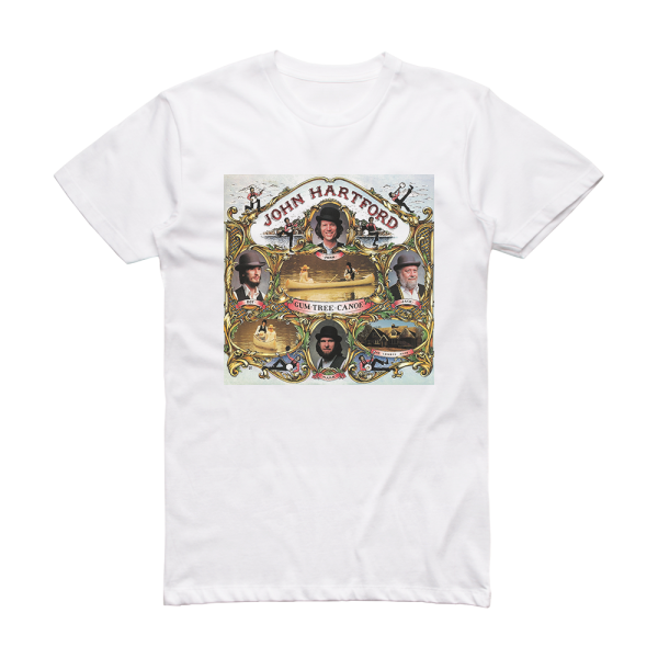 John Hartford Gum Tree Canoe Album Cover T-Shirt White