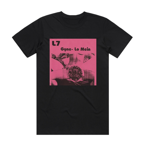 L7 Gyne Lo Mein Album Cover T-Shirt Black