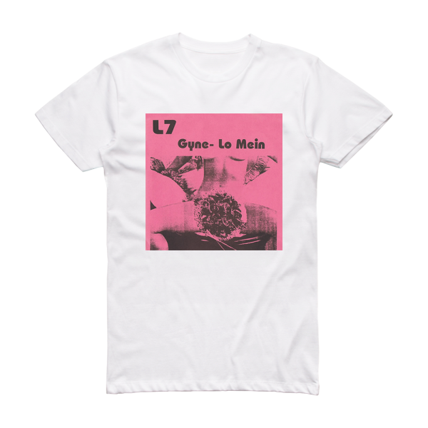 L7 Gyne Lo Mein Album Cover T-Shirt White