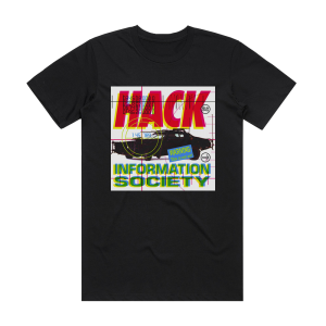 Information Society Hack Album Cover T-Shirt Black