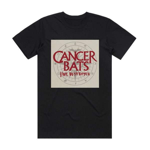 Cancer Bats Hail Destroyer 2 Album Cover T-Shirt Black