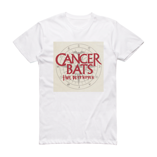 Cancer Bats Hail Destroyer 2 Album Cover T-Shirt White