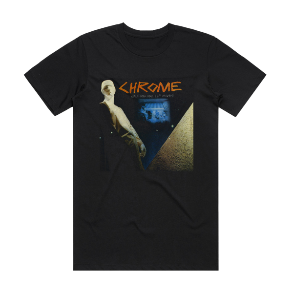 Chrome Half Machine Lip Moves Album Cover T-Shirt Black