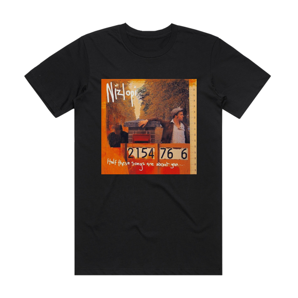 Nizlopi Half These Songs Are About You Album Cover T-Shirt Black