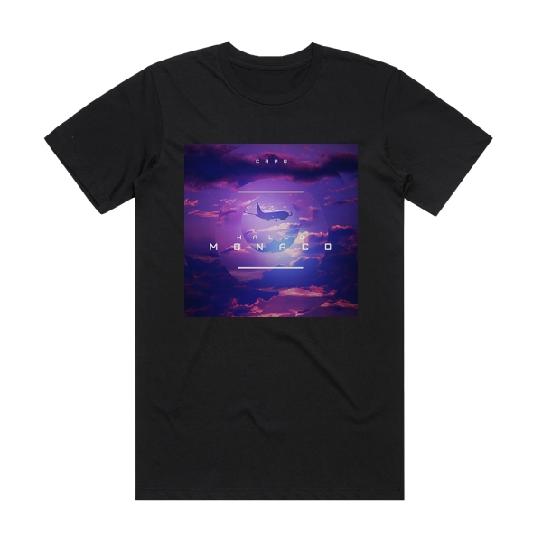 Capo Hallo Monaco 2 Album Cover T-Shirt Black