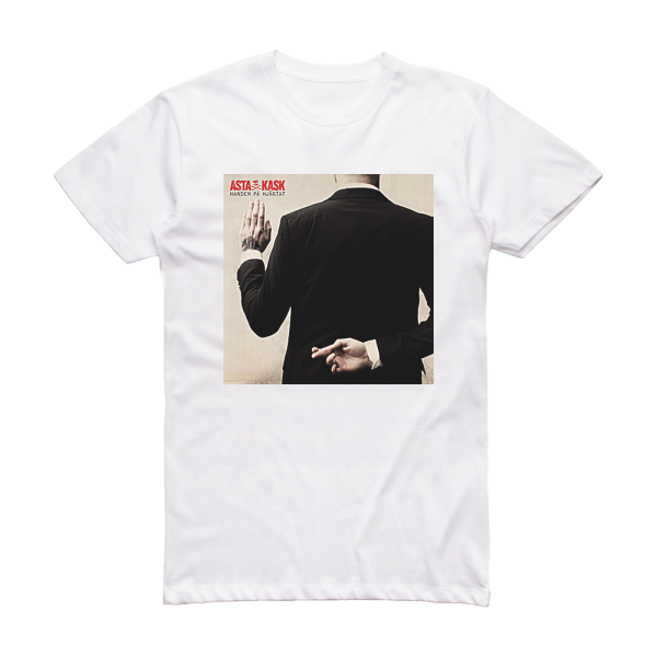 Asta Kask Handen P Hjrtat Album Cover T-Shirt White