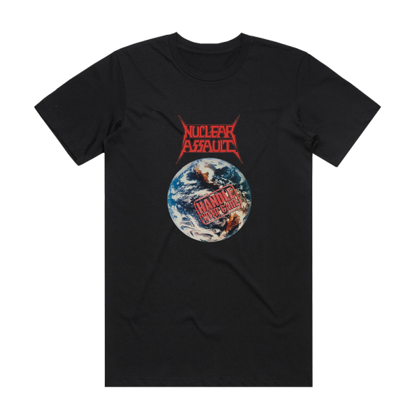 Nuclear Assault Handle With Care Album Cover T-Shirt Black