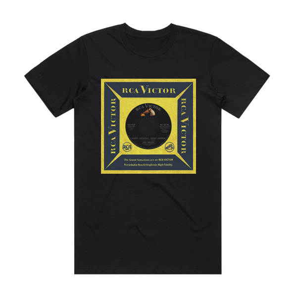 Neil Sedaka Happy Birthday Sweet Sixteen Album Cover T-Shirt Black