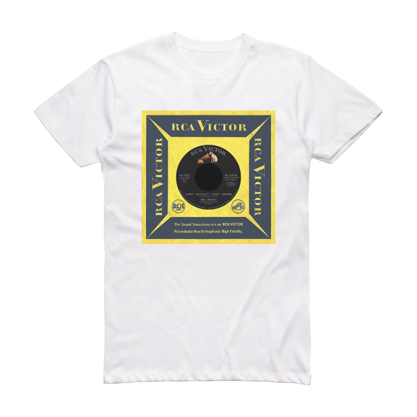 Neil Sedaka Happy Birthday Sweet Sixteen Album Cover T-Shirt White