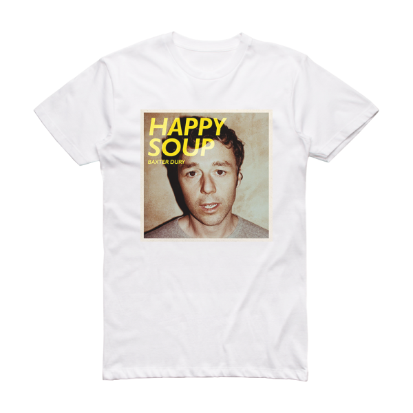 Baxter Dury Happy Soup Album Cover T-Shirt White