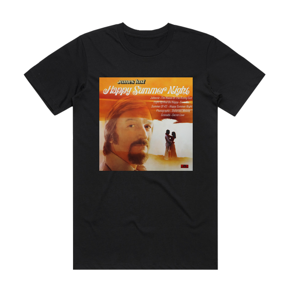 James Last Happy Summer Night Album Cover T-Shirt Black