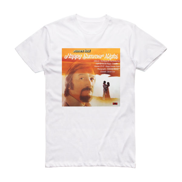 James Last Happy Summer Night Album Cover T-Shirt White