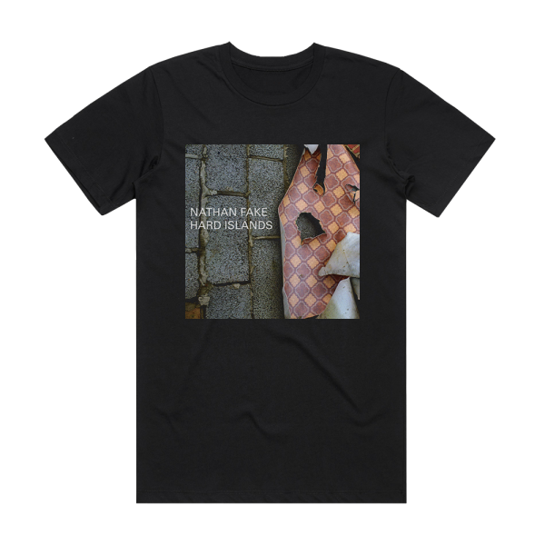 Nathan Fake Hard Islands Album Cover T-Shirt Black