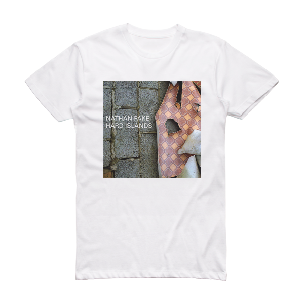Nathan Fake Hard Islands Album Cover T-Shirt White