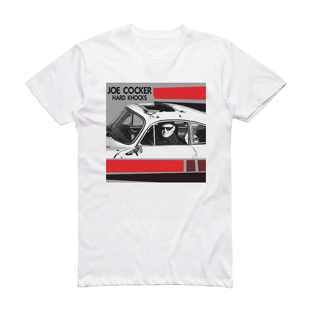 Joe Cocker Hard Knocks Album Cover T-Shirt White – ALBUM COVER T-SHIRTS