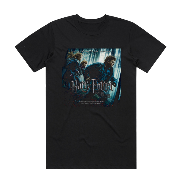 Alexandre Desplat Harry Potter And The Deathly Hallows Part 1 Album Cover T-Shirt Black