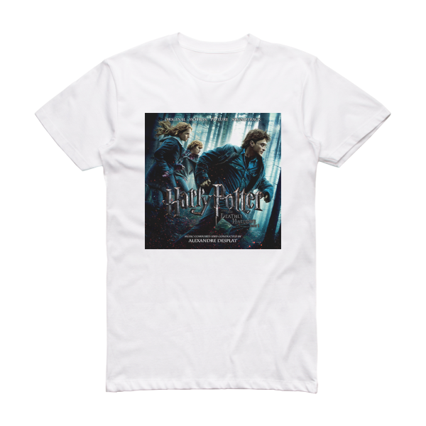 Alexandre Desplat Harry Potter And The Deathly Hallows Part 1 Album Cover T-Shirt White