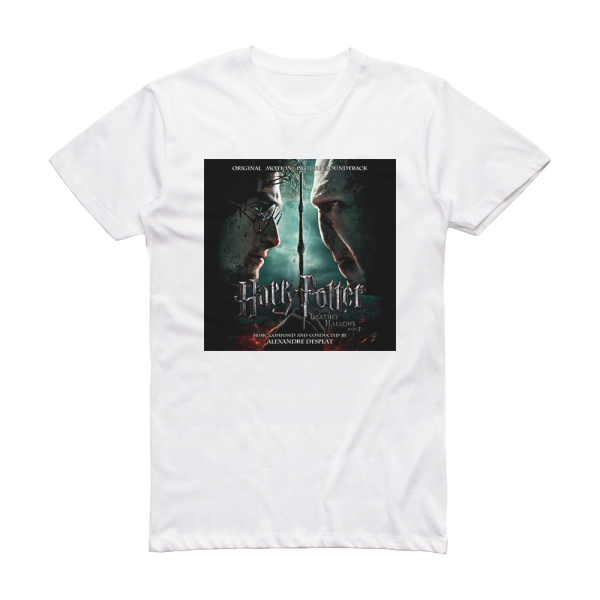 Alexandre Desplat Harry Potter And The Deathly Hallows Part 2 Album Cover T-Shirt White
