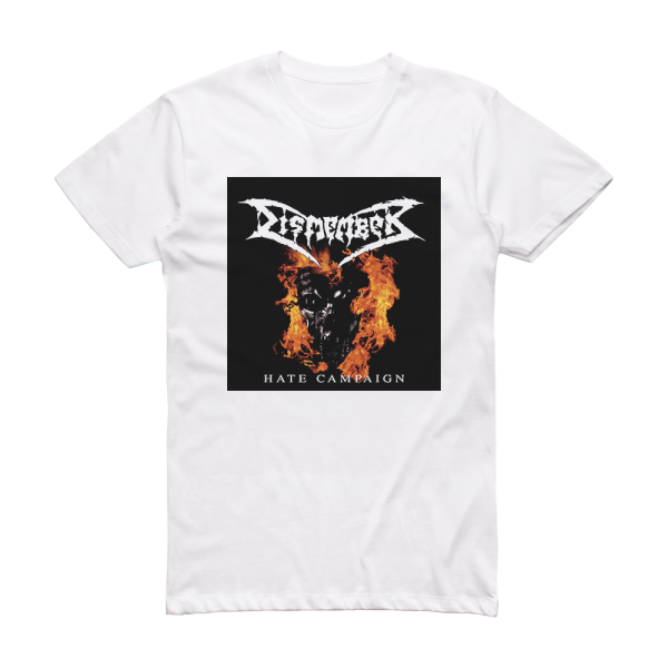 Dismember Hate Campaign Album Cover T-Shirt White