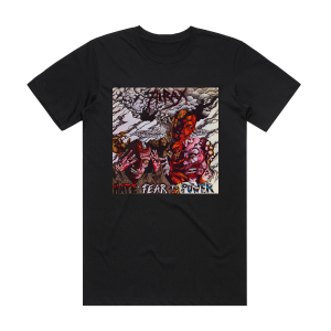 Hirax Hate Fear And Power Album Cover T-Shirt Black