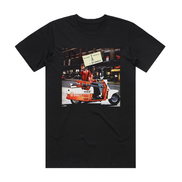 Bo Diddley Have Guitar Will Travel Album Cover T-Shirt Black