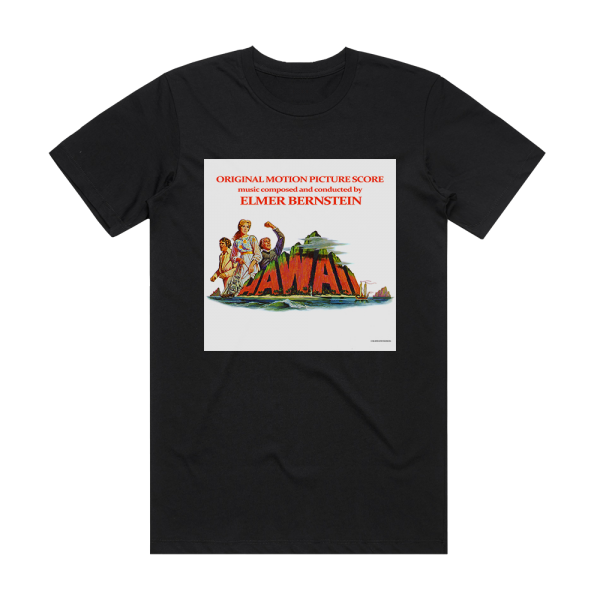 Elmer Bernstein Hawaii Album Cover T-Shirt Black