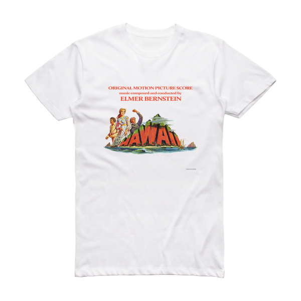 Elmer Bernstein Hawaii Album Cover T-Shirt White