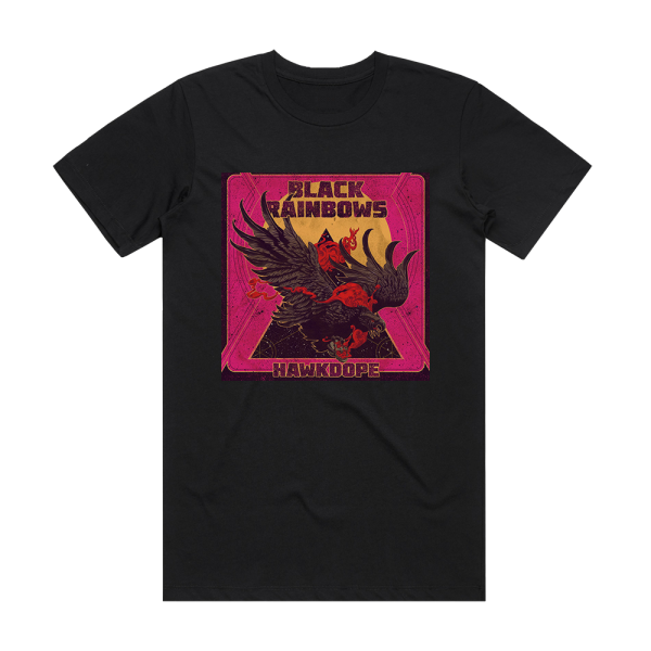 Black Rainbows Hawkdope Album Cover T-Shirt Black