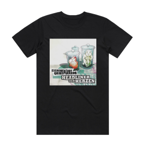 Excrementory Grindfuckers Headliner Der Herzen Album Cover T-Shirt Black