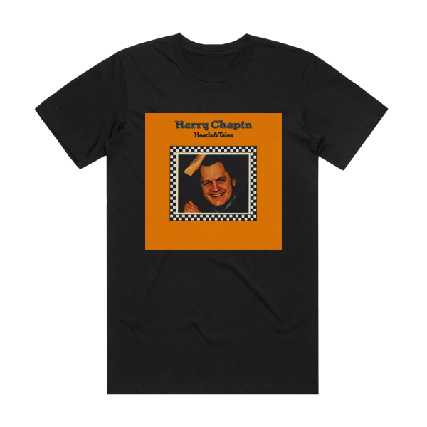 Harry Chapin Heads Tales Album Cover T-Shirt Black