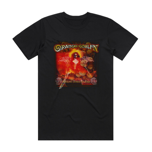 Orange Goblin Healing Through Fire Album Cover T-Shirt Black